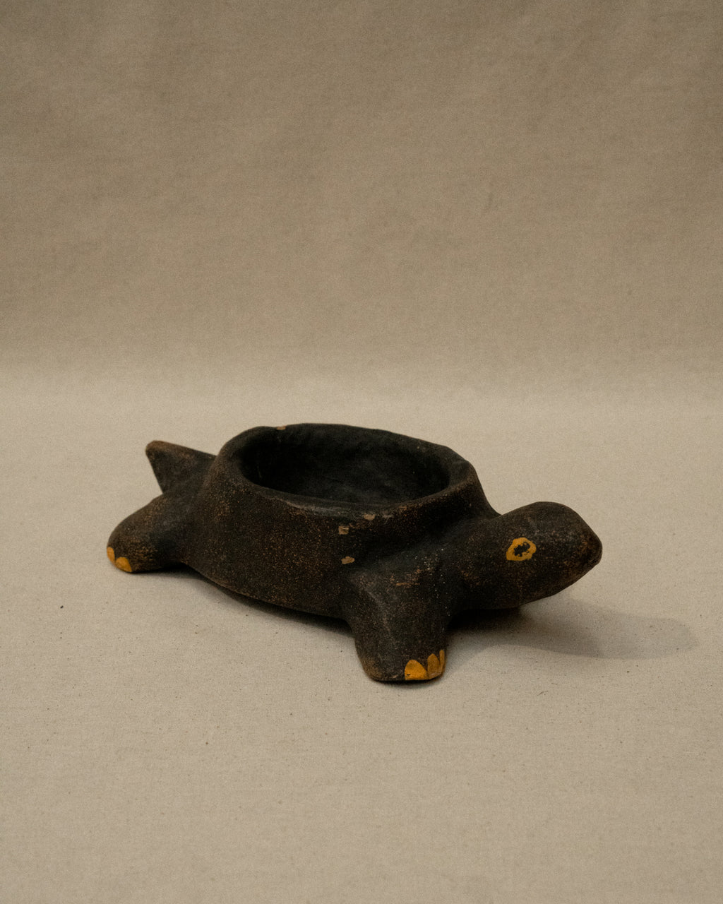 Paper mache turtle dish