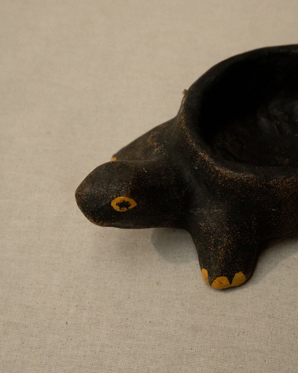 Paper mache turtle dish