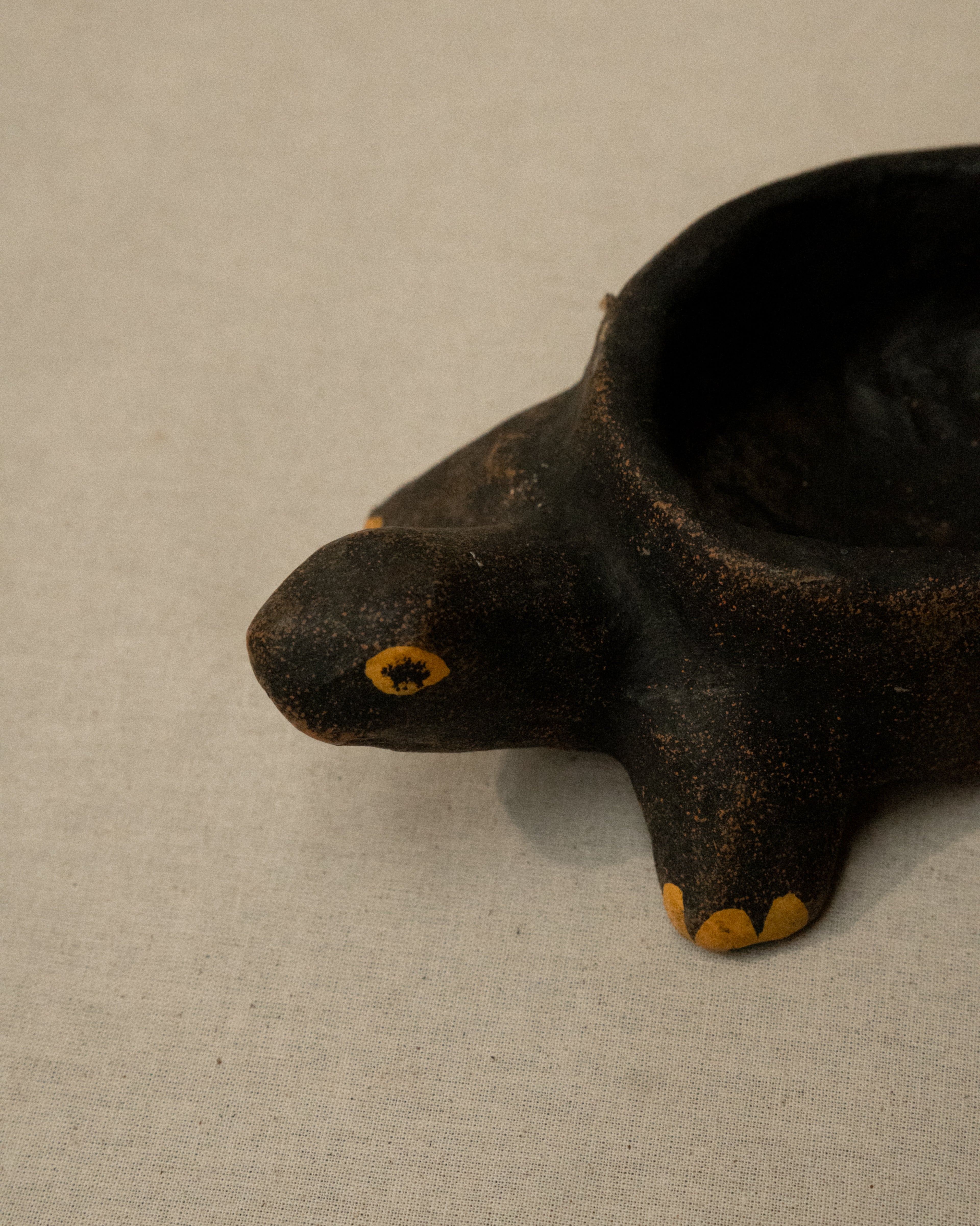 Paper mache turtle dish