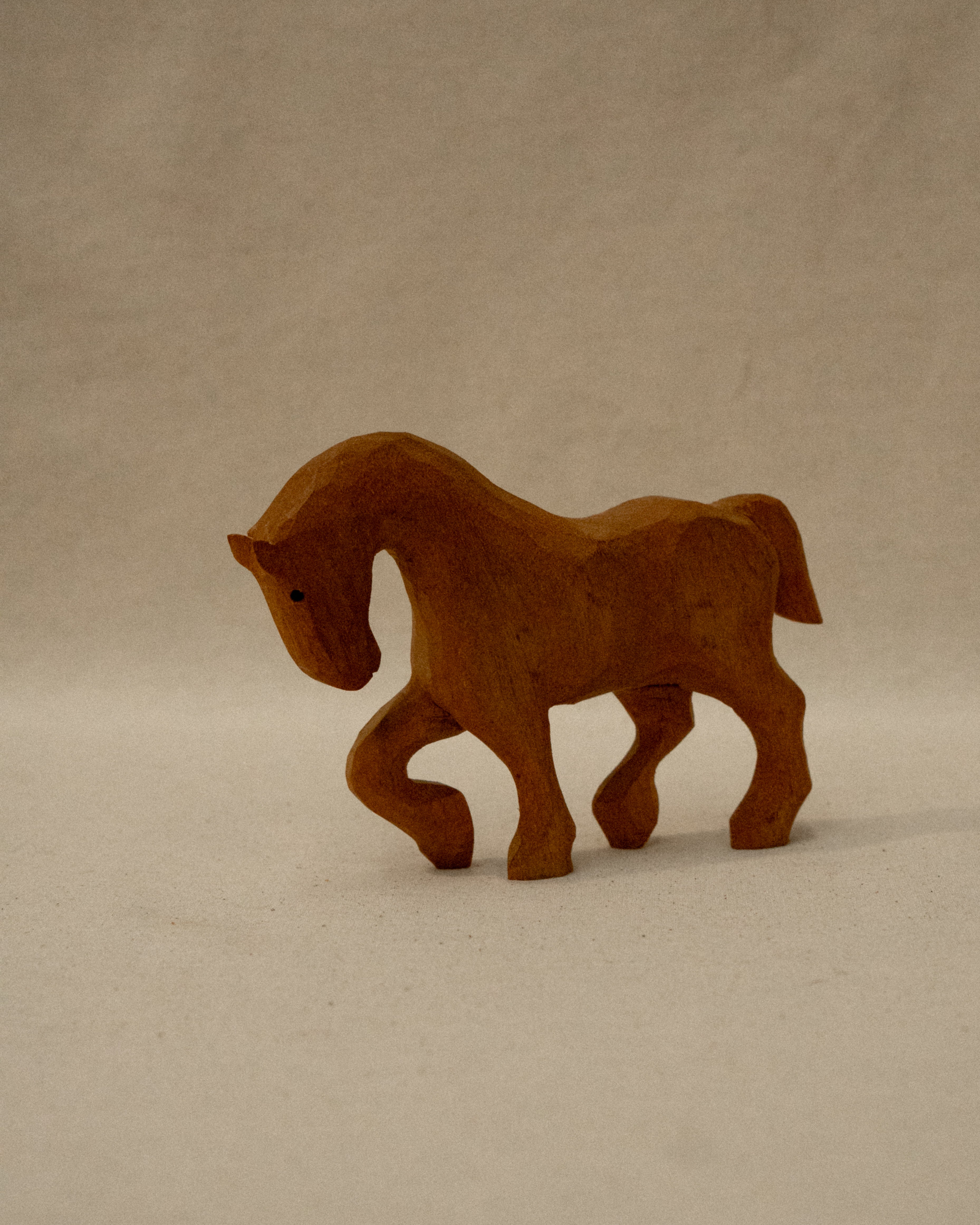 Carved wooden horse