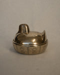 Brass duck container with engravings