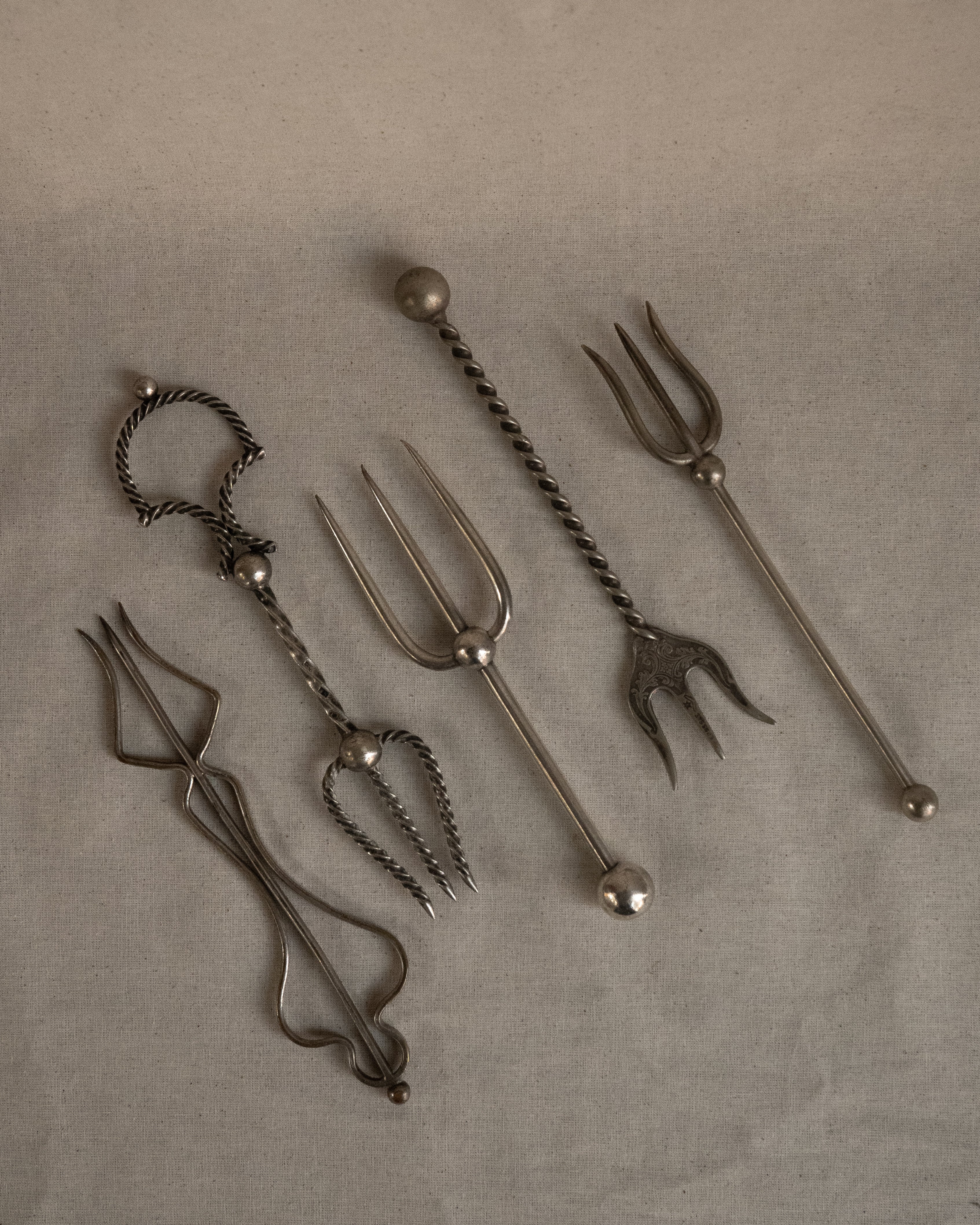 Silver plated forks