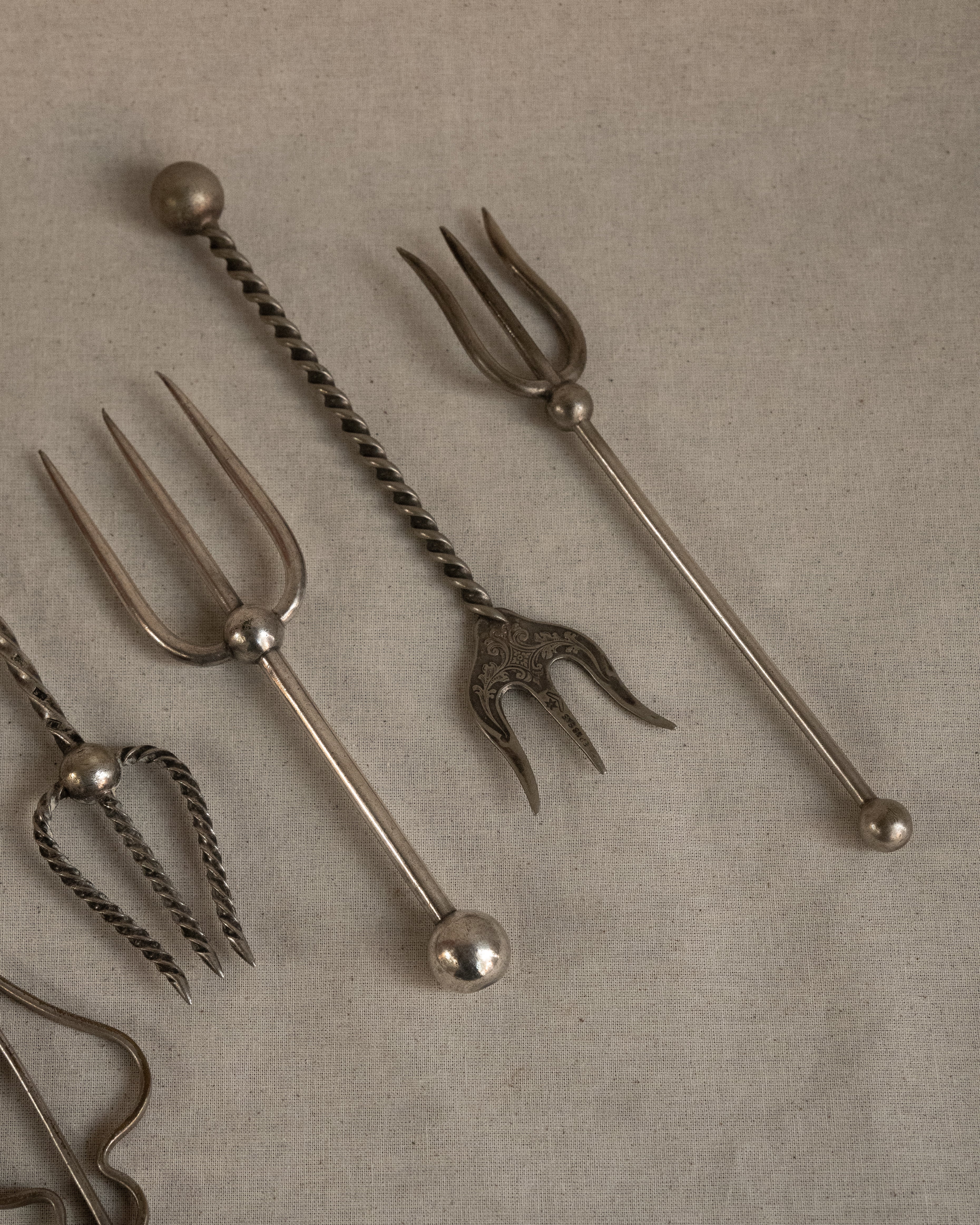 Silver plated forks