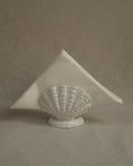 Italian ceramic shell napkin holder