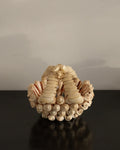 1970s seashell sculpture in the form of a basket