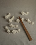 Set of 4 foo dog ceramic chopstick holders