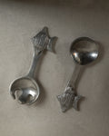 Aluminum fish salad servers
