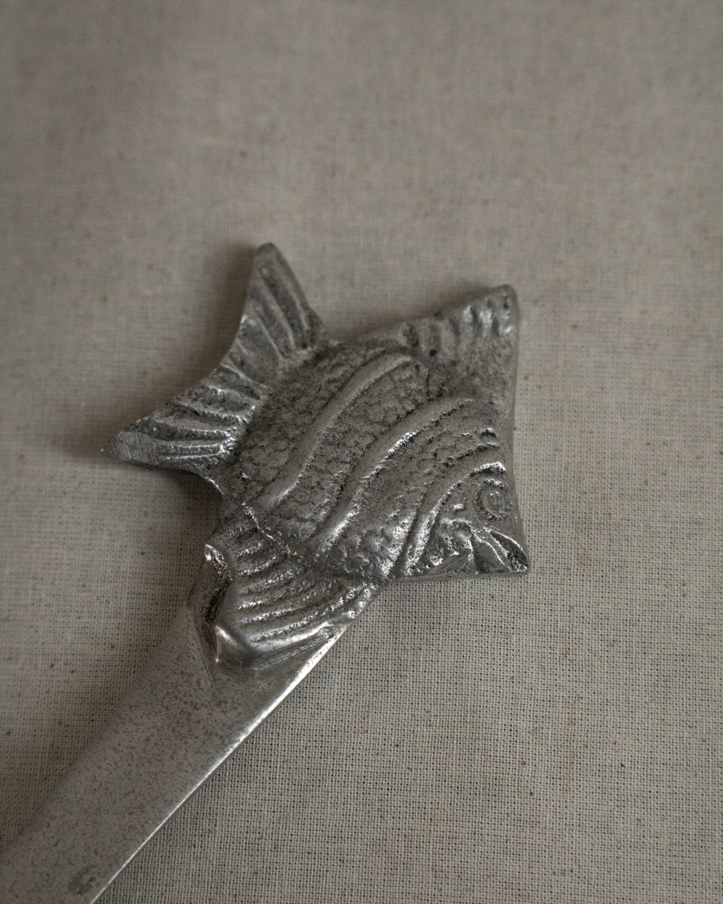 Aluminum fish salad servers