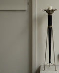 Sculptural pillar candle holder