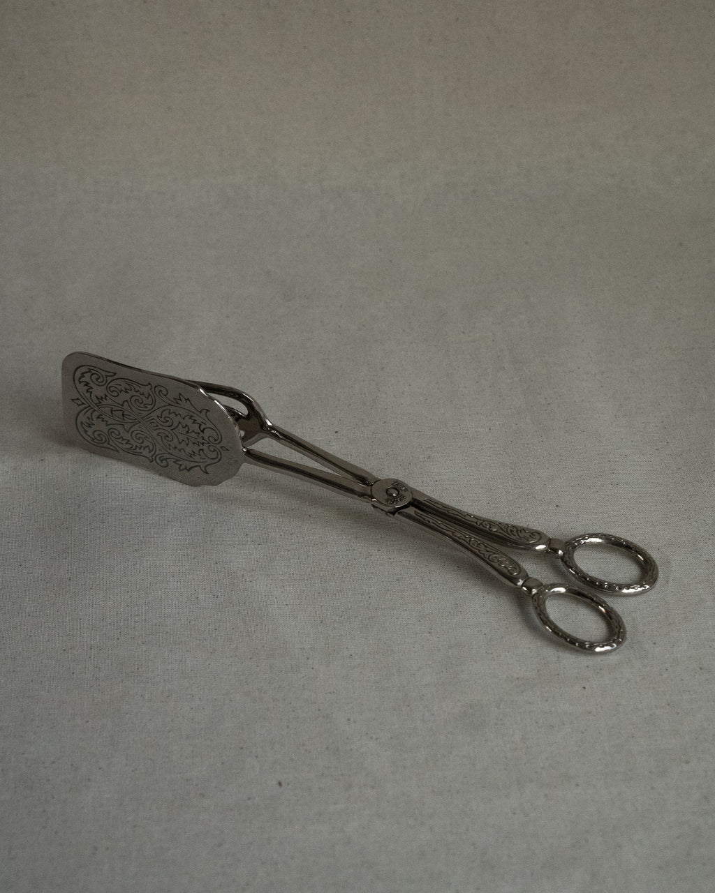 Silver plated tongs