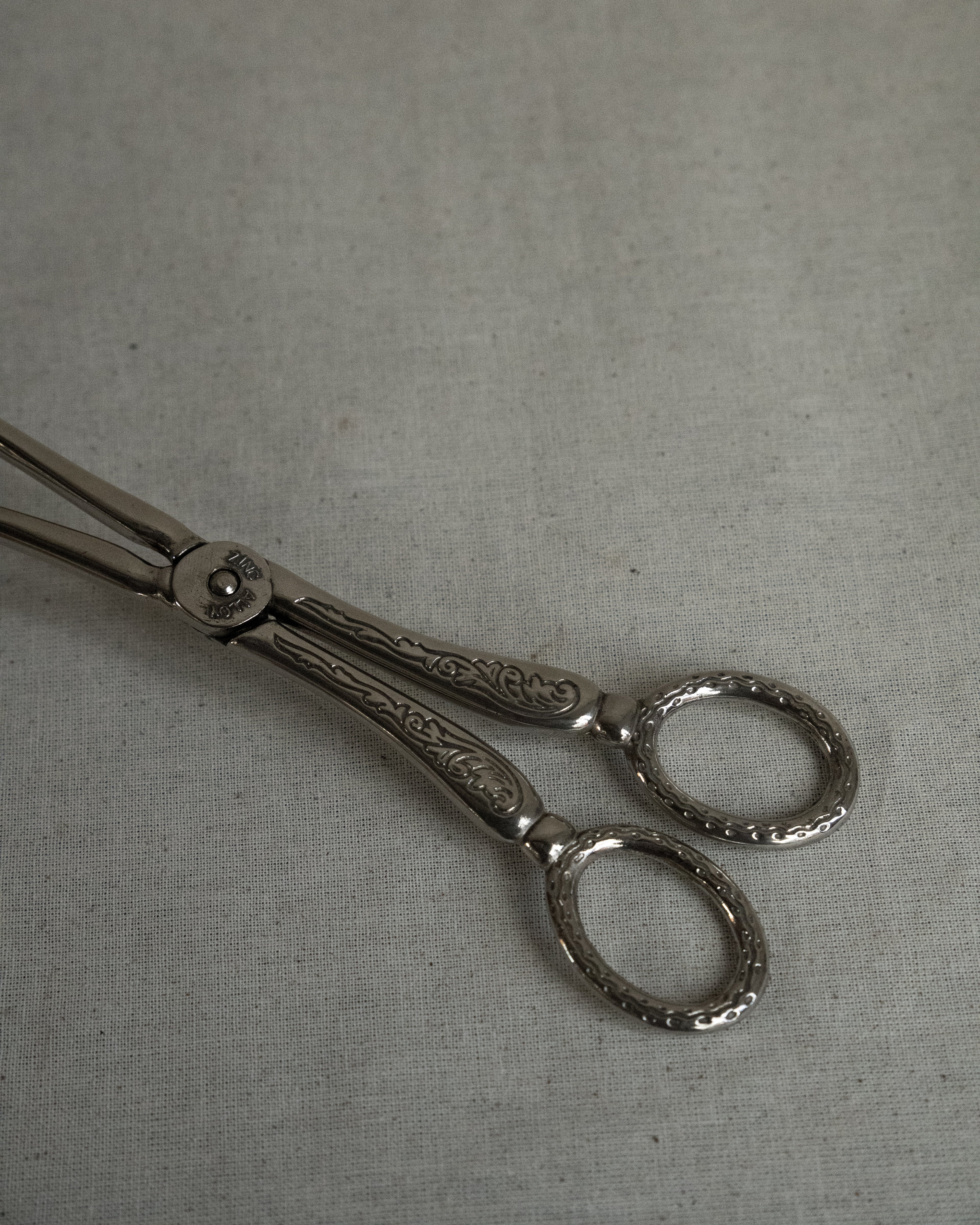 Silver plated tongs