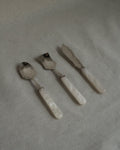 Set of 3 cutlery with Mother of Pearl handles