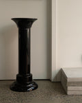 Black ceramic pedestal
