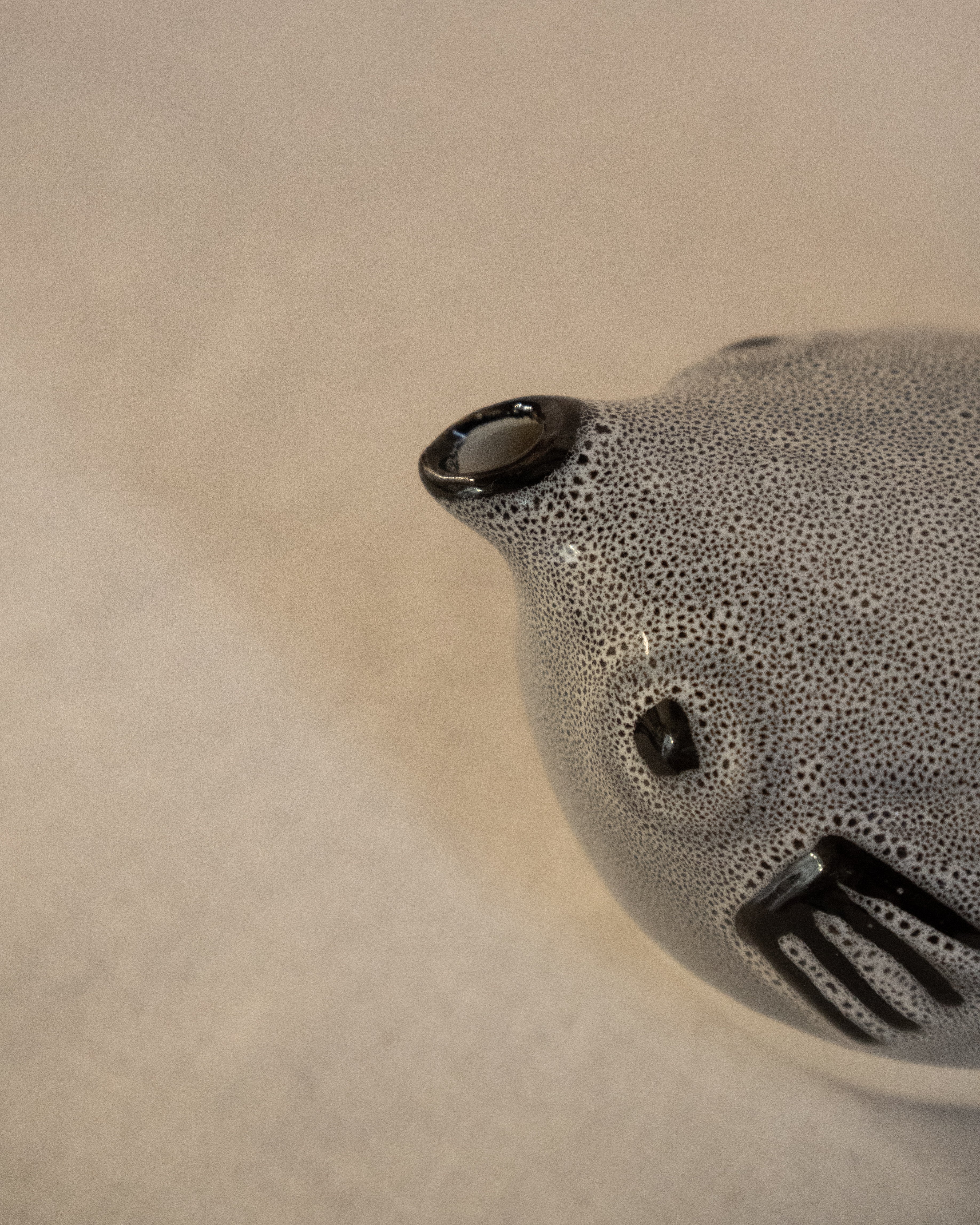 Ceramic fugu sake set, Made in Japan