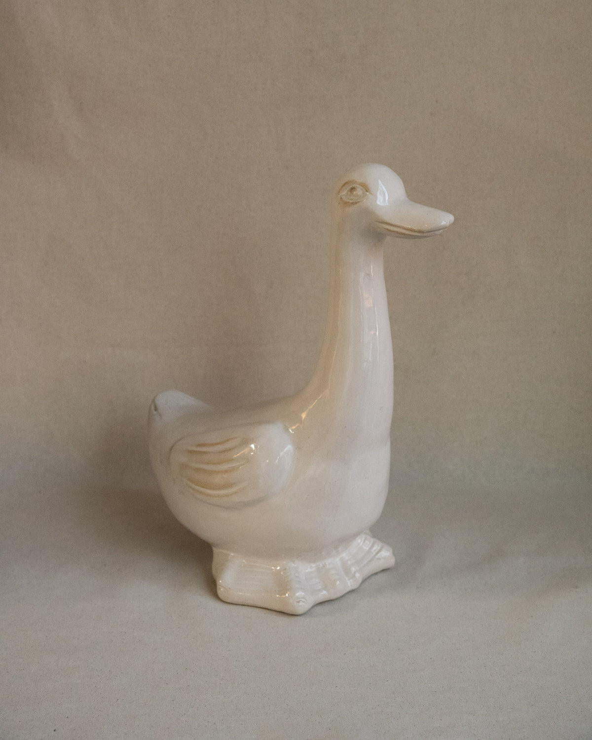 White ceramic duckie