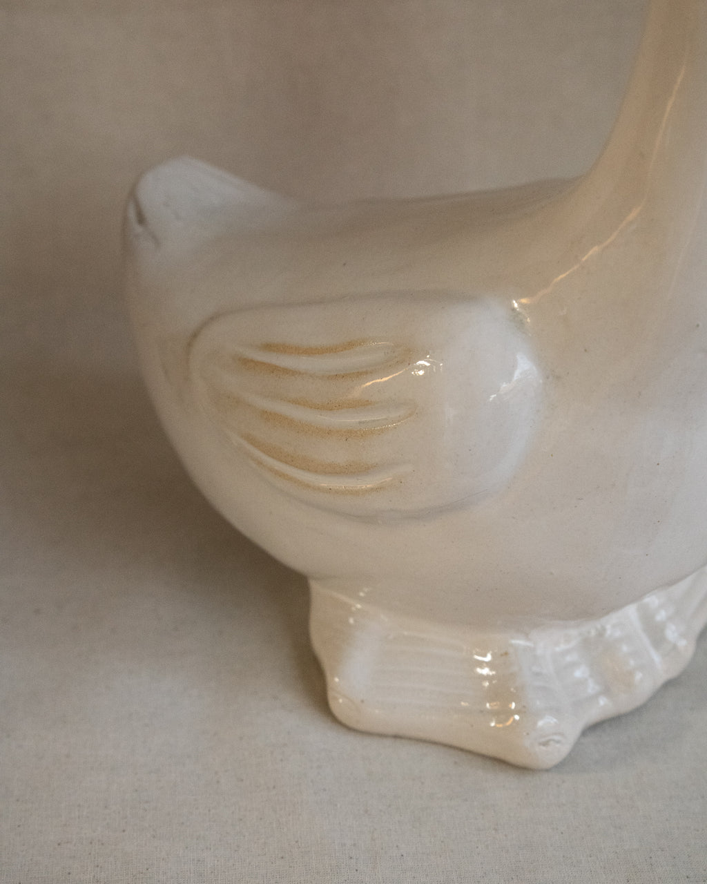 White ceramic duckie
