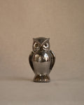 Pewter owl with brass details