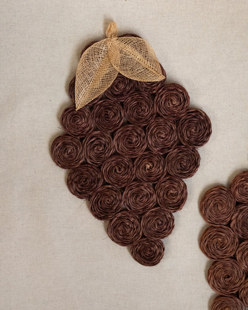 Woven grape placemat/wall hanging