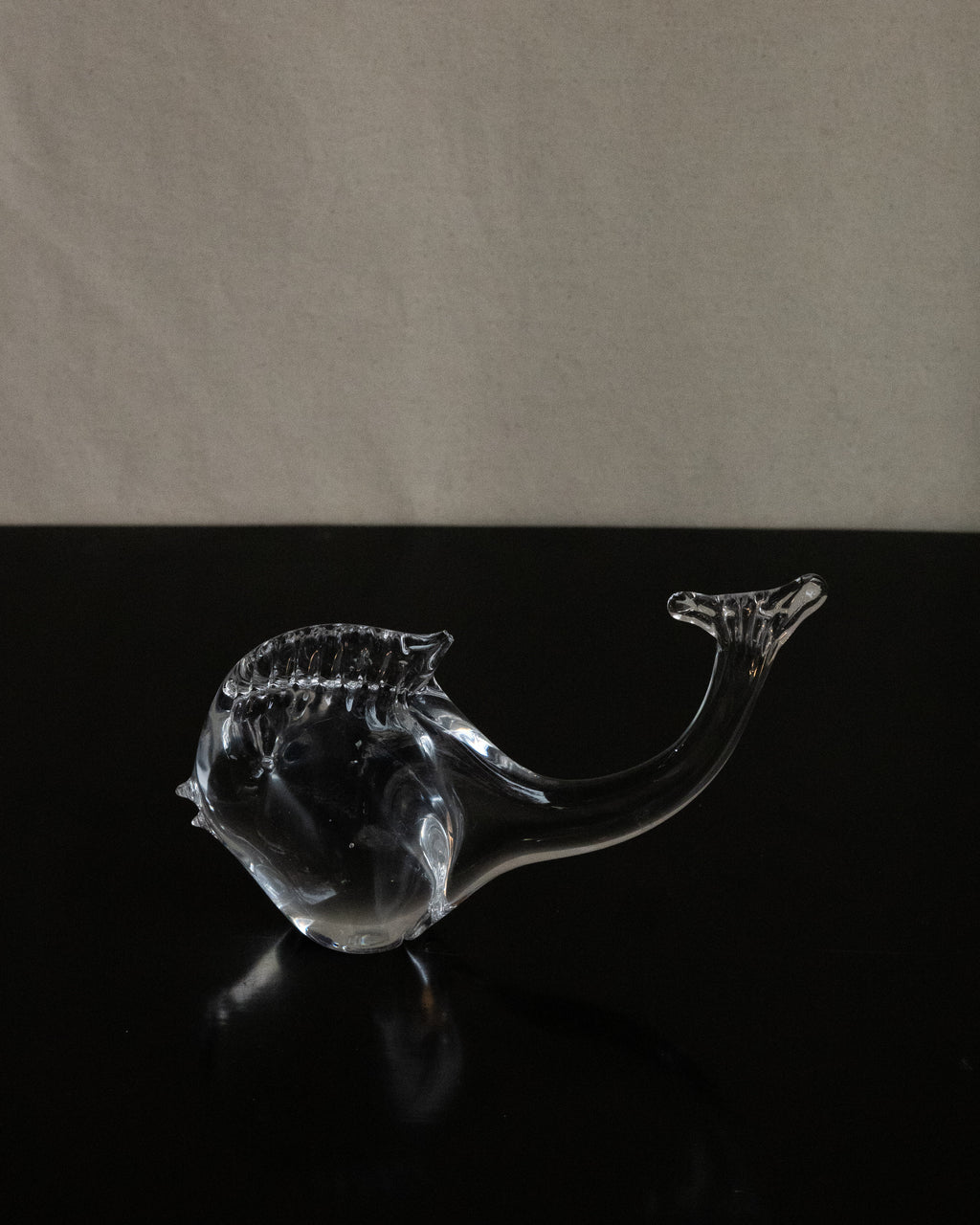 Clear art glass fish