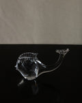Clear art glass fish