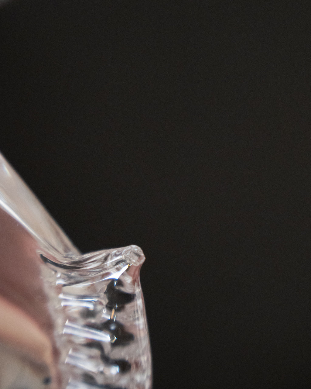 Clear art glass fish