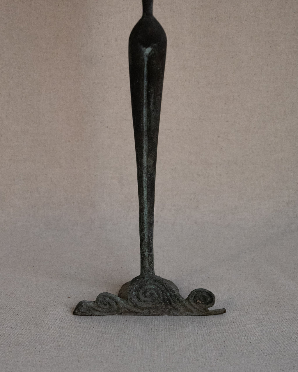 Mid-century oxidised bronze statue of Aphrodite, signed Sklavenitis
