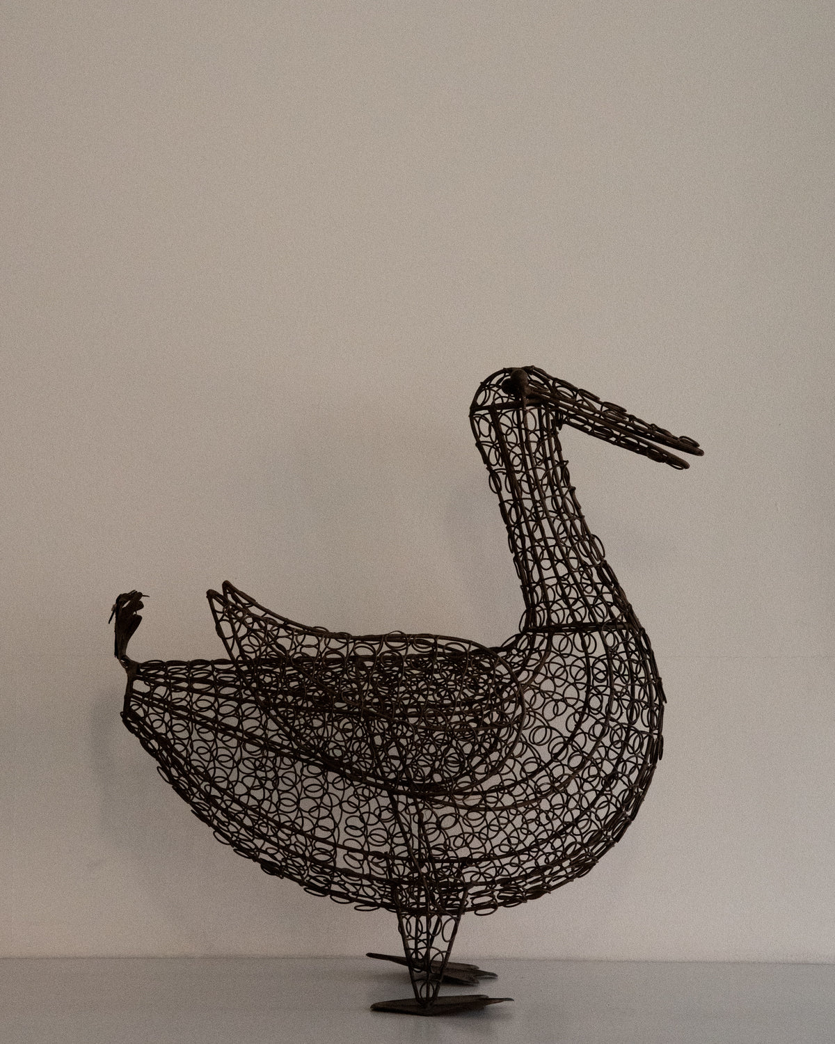 Wire art pelican