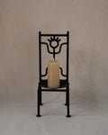 Chair metal candle holder