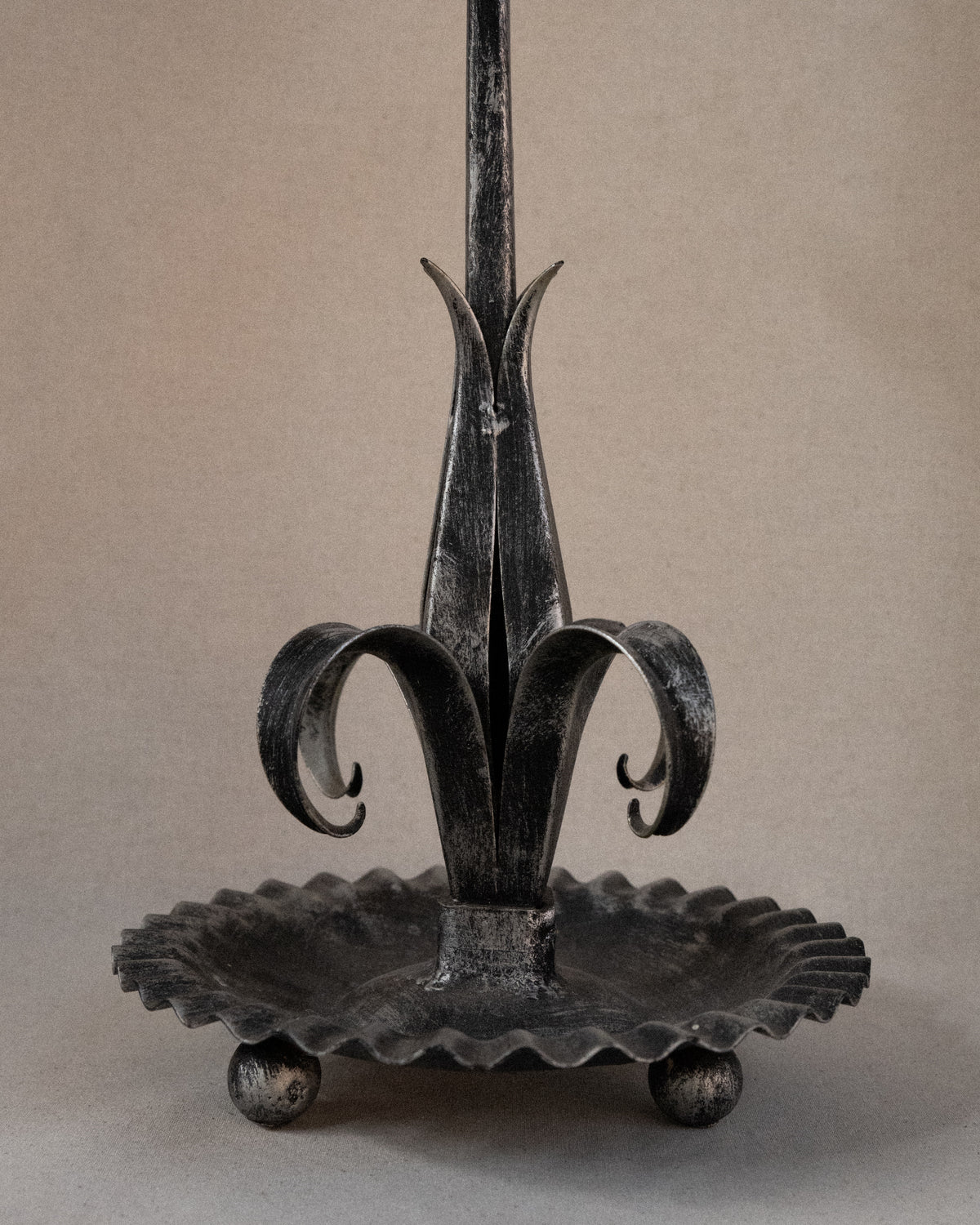 Brutalist pillar candle holder, Made in Spain