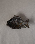Solid brass fish dish