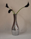 Aluminum vase with tapered neck