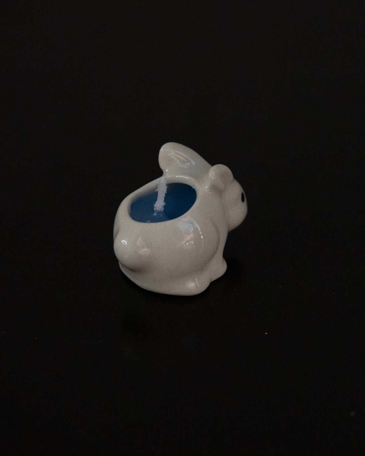 Ceramic bunny candle