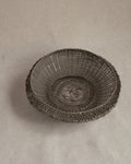 c1970s soviet era wire bowl with scroll details