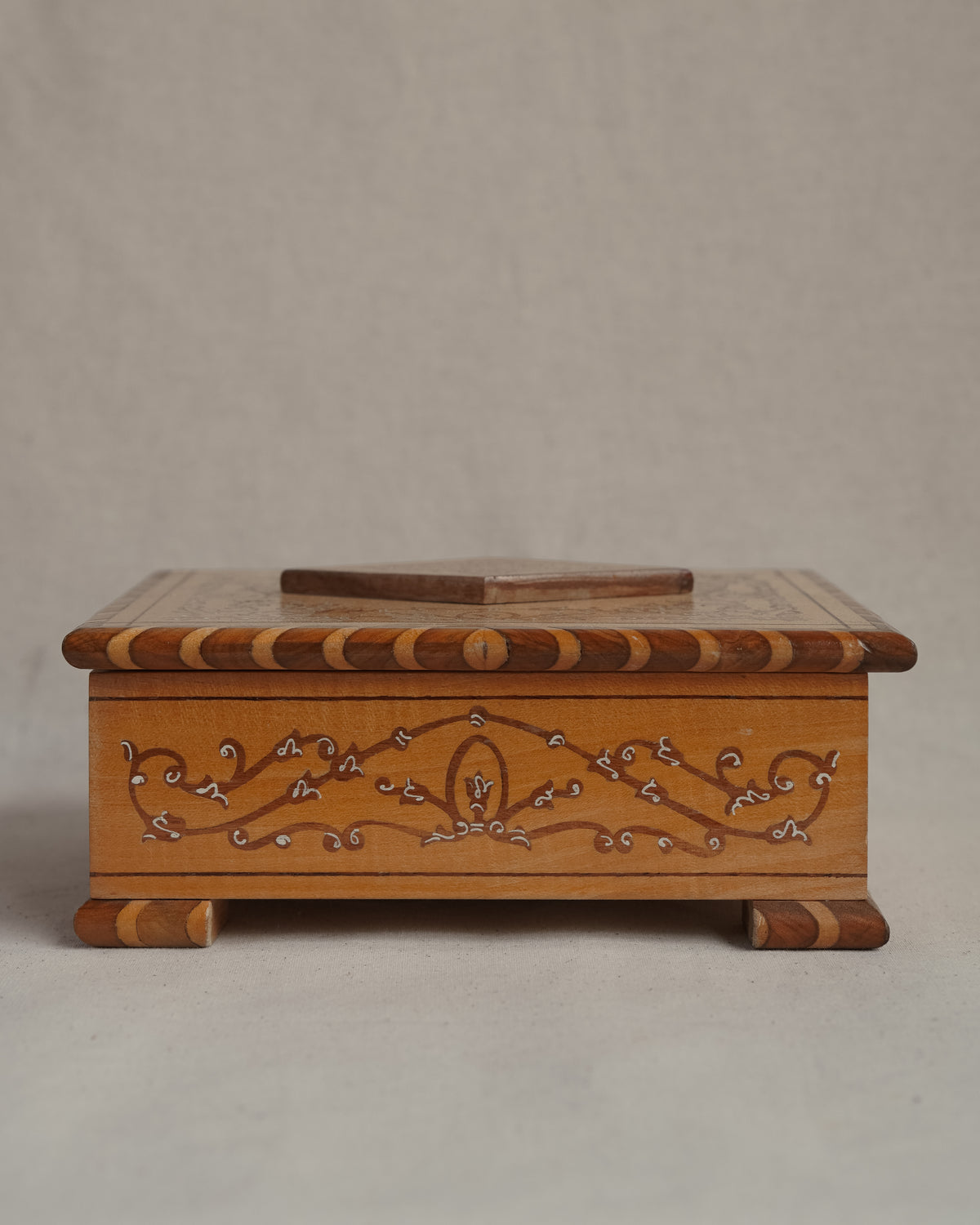 Italian marquetry jewellery box