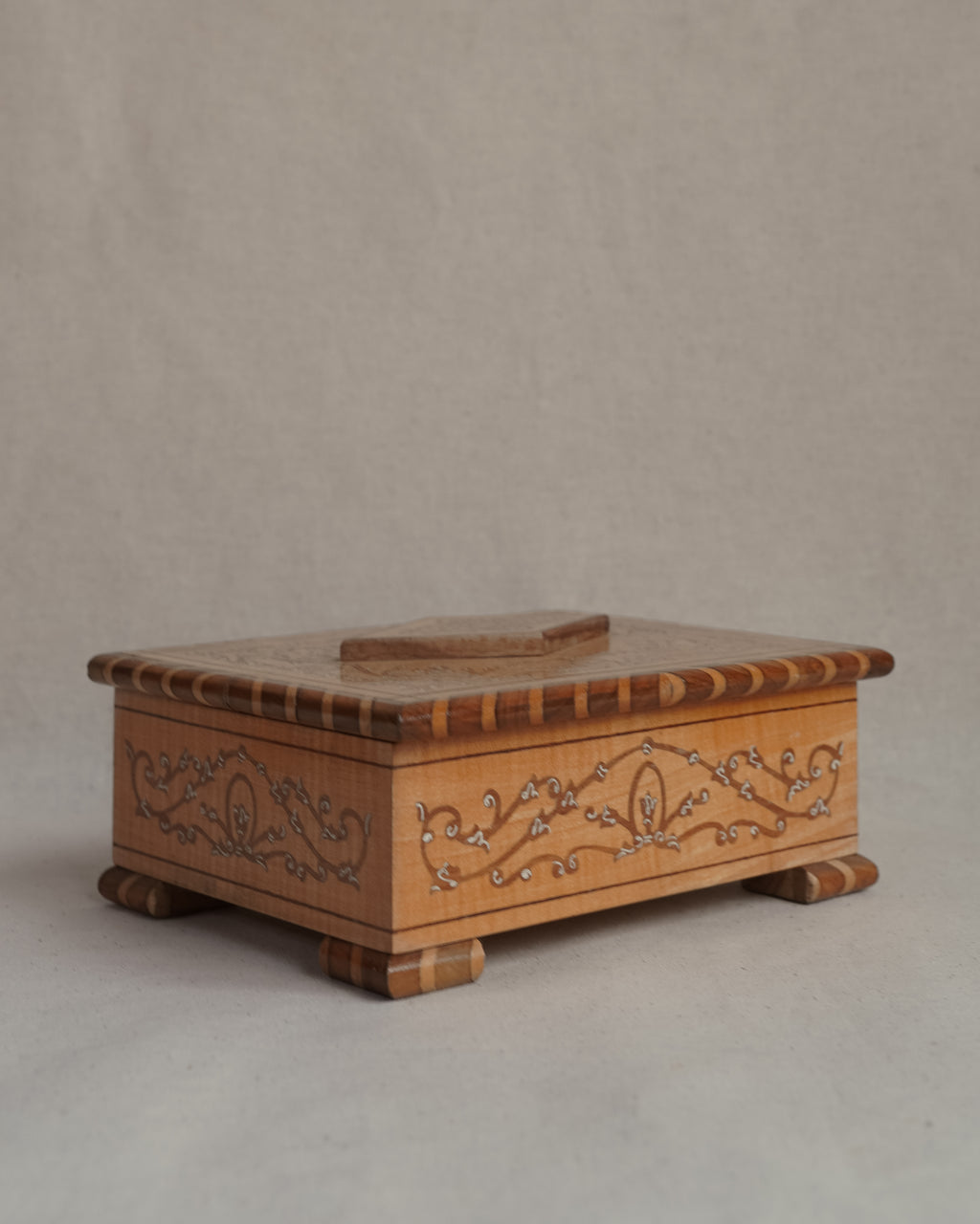 Italian marquetry jewellery box