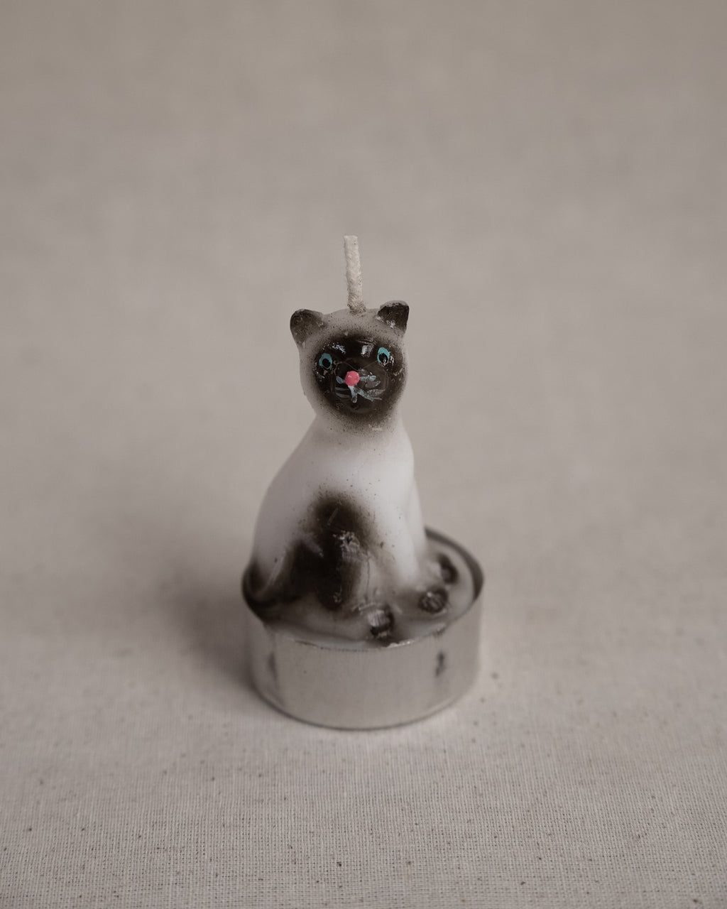 Siamese cat unscented candle