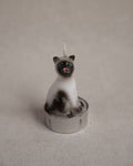 Siamese cat unscented candle