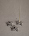 Star aluminum candle holder