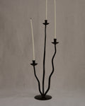 Trio metal squiggly candelabra