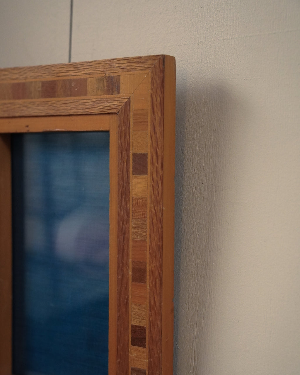 Marquetry picture frame, Made in New Zealand