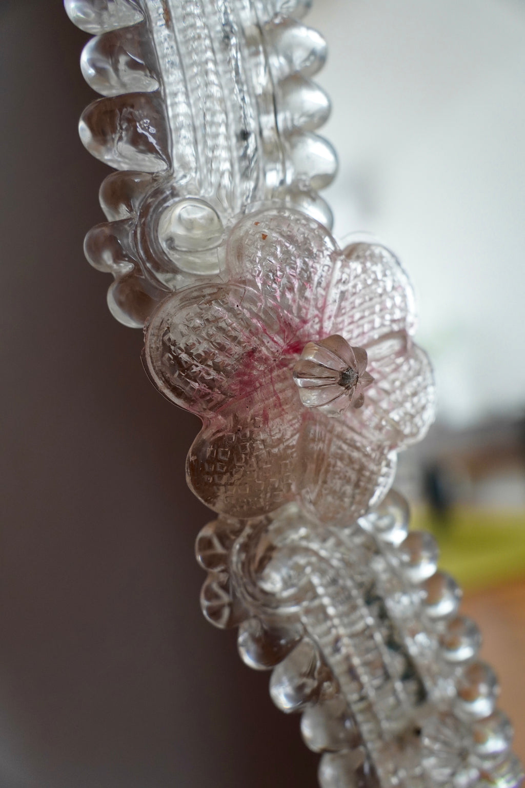Venetian Floral Mirror by Murano