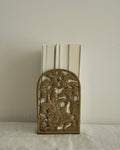 Brass chinese man on a horse bookend