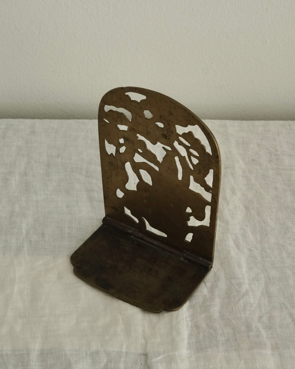 Brass chinese man on a horse bookend