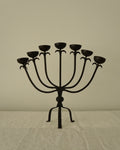 Cast iron candelabra, holds 7