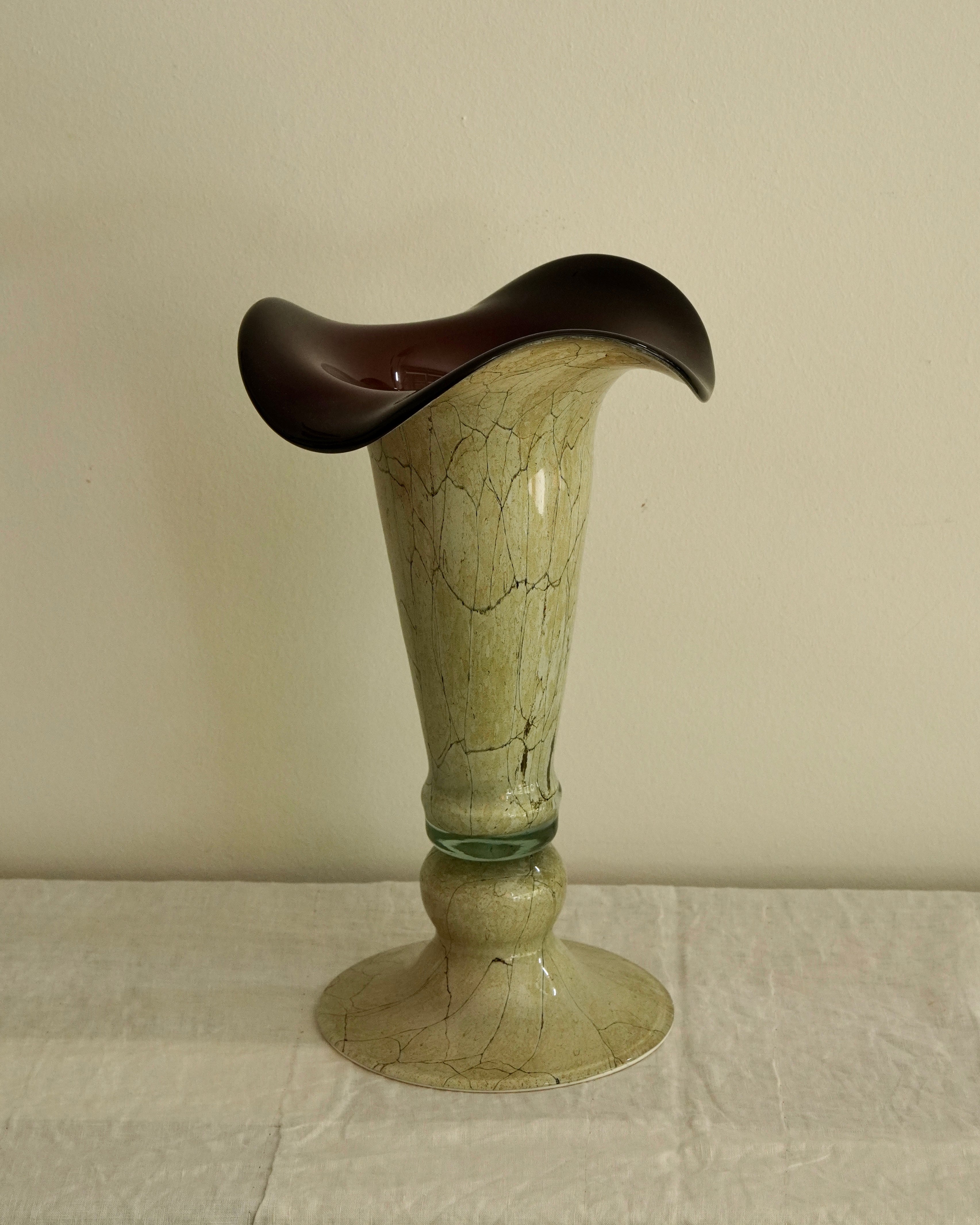 Krosno Jozefina art glass vase (Made in Poland)