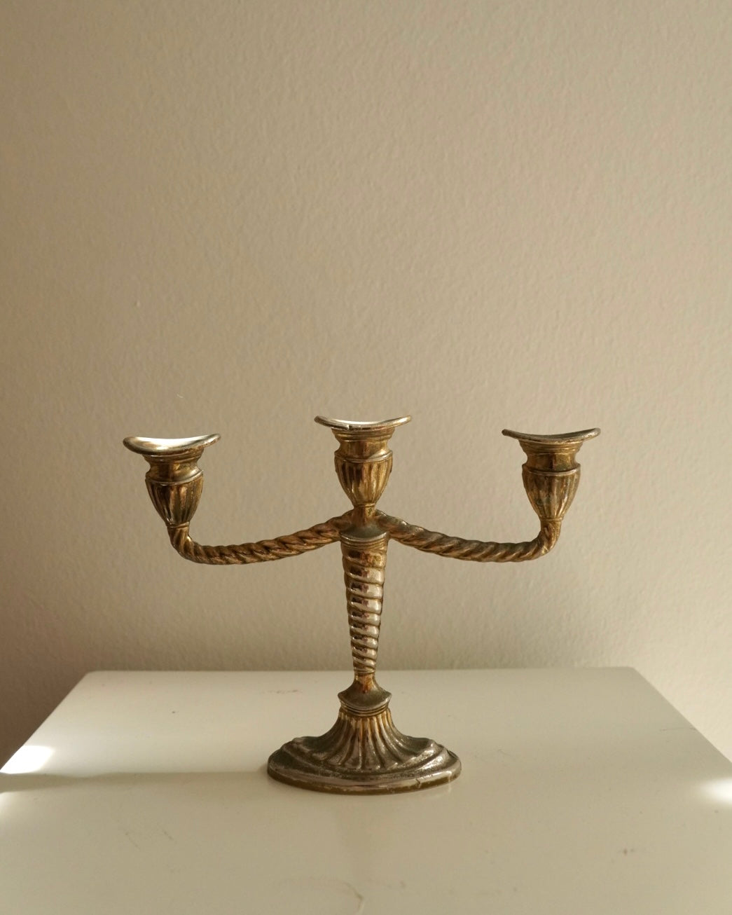 Small metal candelabra