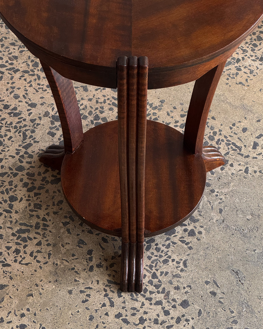 Art deco wooden side table