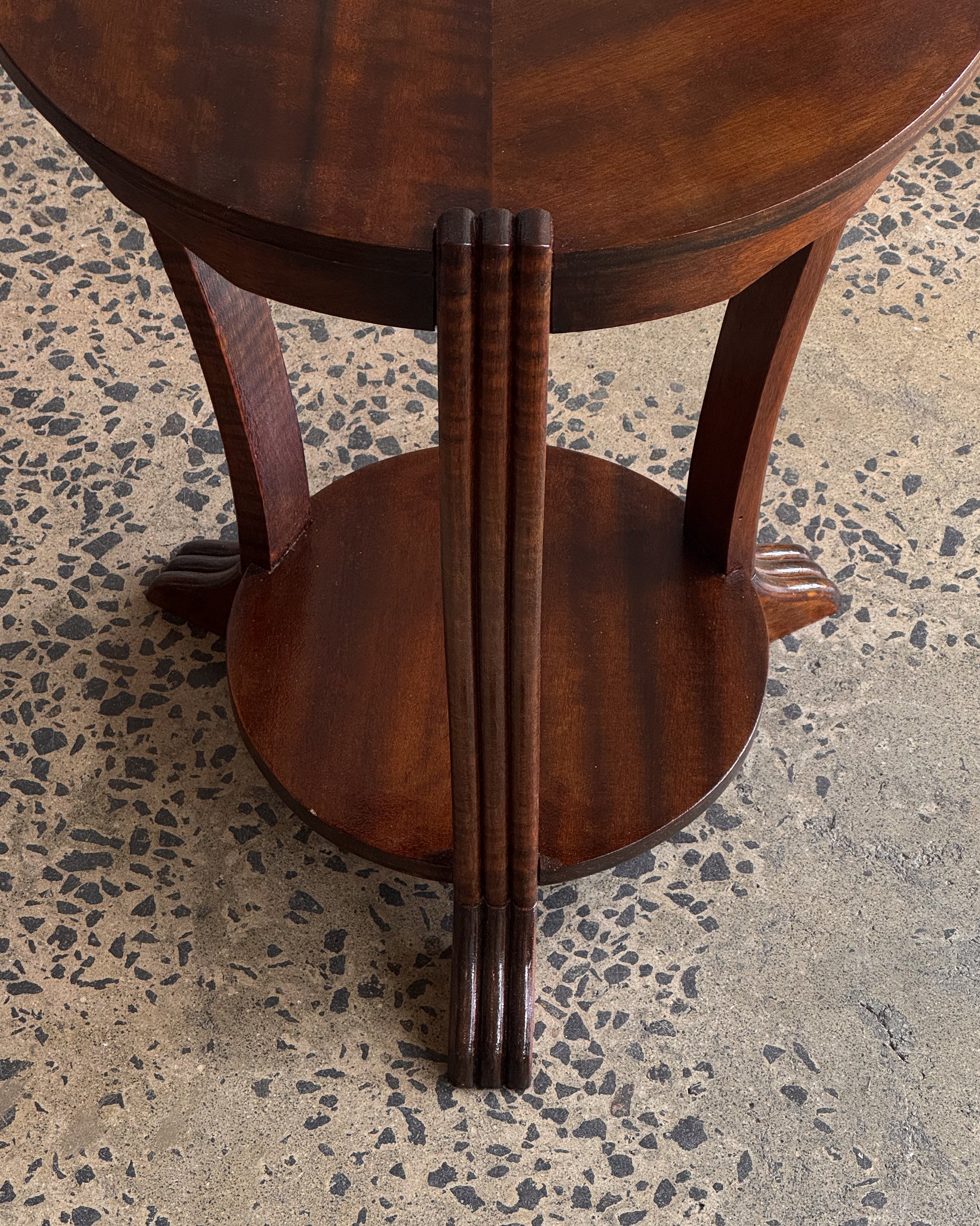 Art deco wooden side table