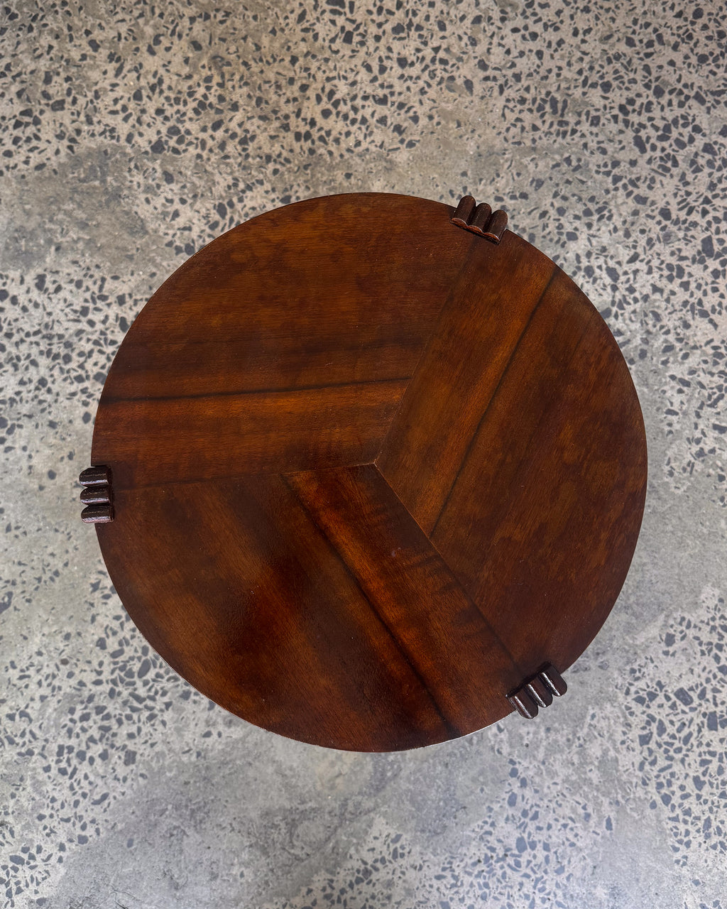 Art deco wooden side table