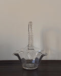 Glass basket with handle